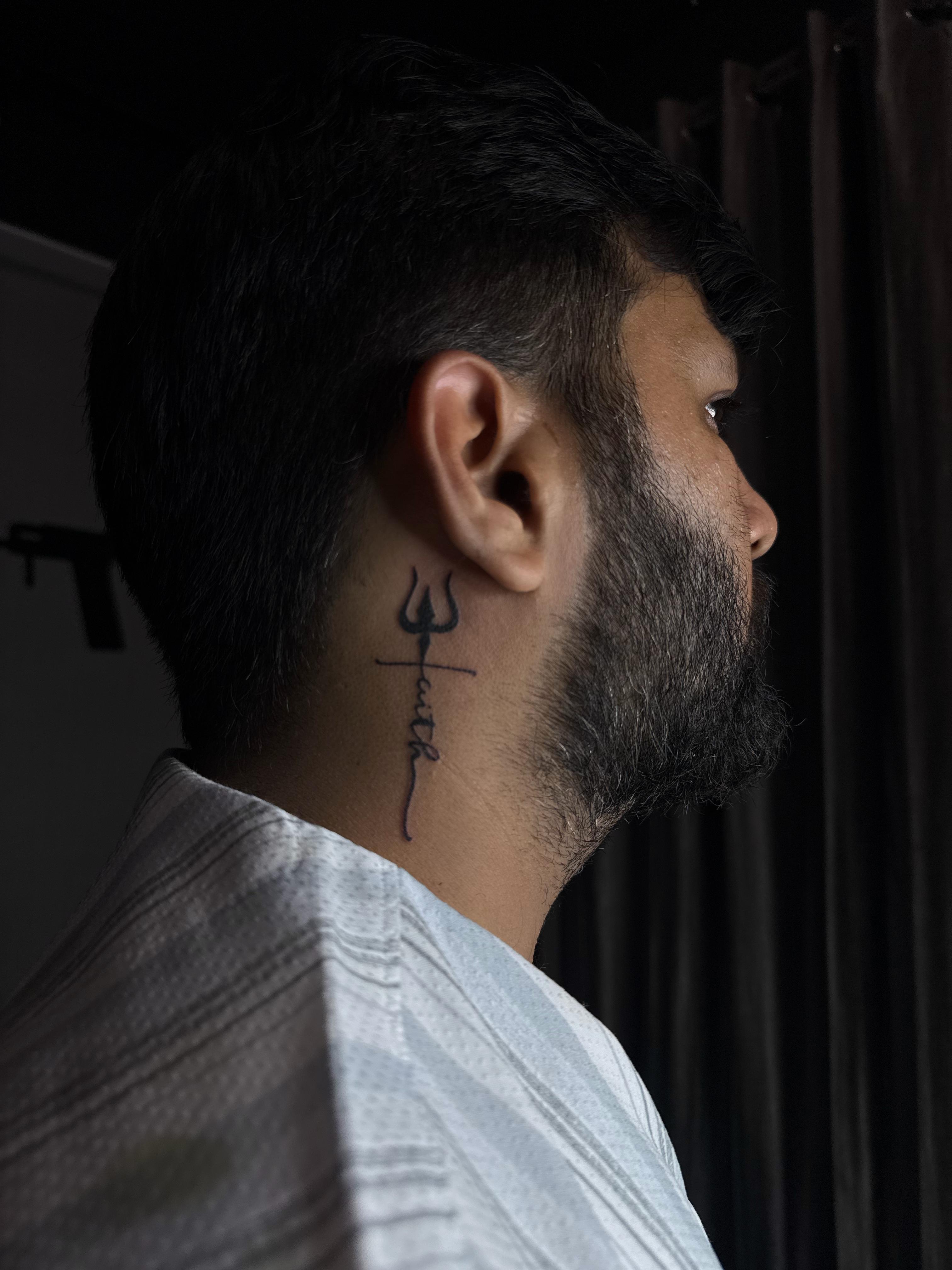 Client's Neck tattoo